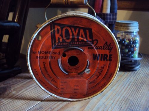 Collectible Vintage Royal Electric 18-2 COND Wire Roll