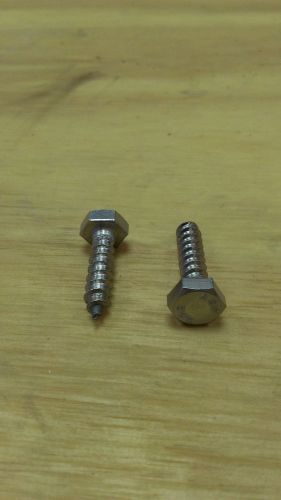 NEW STAINLESS STEEL HEX SCREWS - 7/16 X 1&#034; - QTY OF 100
