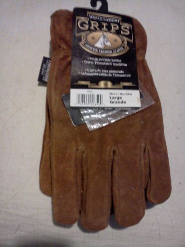 WELLS LAMONT, LG. MENS,SUEDE COWHIDE LEATHER,THINSULATE INSULATION