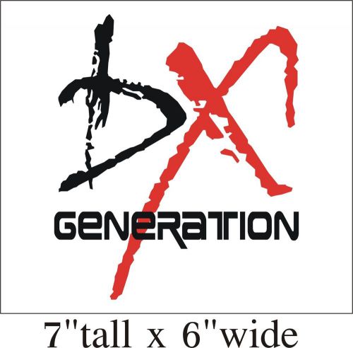 2X DX Generation Logo Funny Vinyl Sticker Decal Car Truck Bumper Art-1480