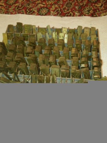 New Hermes Brass Engravograph Font Letters &amp; Numbers Set 460 pieces