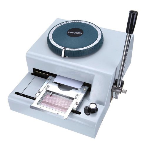 New arrival 68 characters manual card letterpress stamping machine embosser for sale