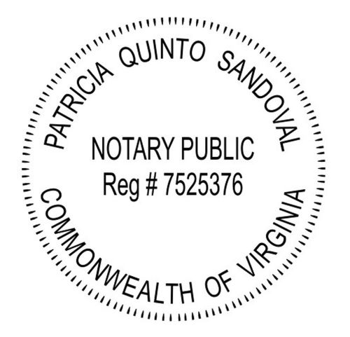 New custom official virginia notary seal ideal hand held round pocket embosser for sale