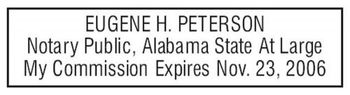 For Alabama NEW Pre-Inked OFFICIAL NOTARY SEAL RUBBER STAMP Office use
