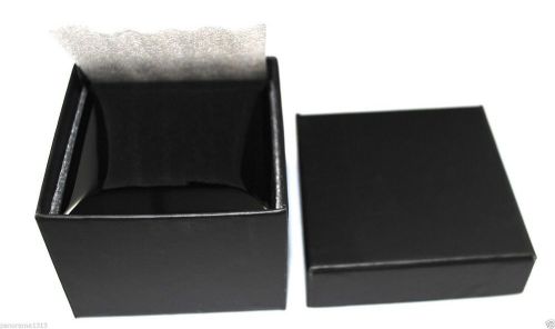 Black Lacquer Wood Ring Box, Wedding &amp; Engagement  Jewelry Wood Ring Box  . B1