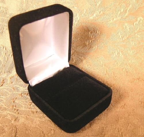 12 new elegant black velvet jewelry boxes for rings for sale