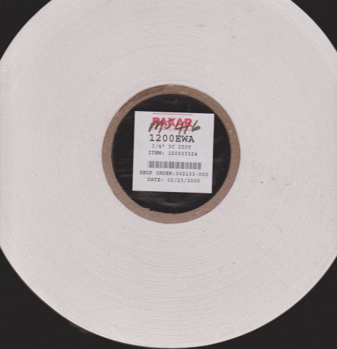 Roll of Paxar 1200 EWA White 1 Line Labels.  9.5&#034; Diameter x .75&#034; Thick