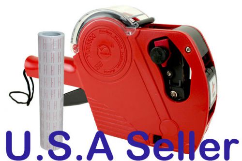 Price gun retail store pricing tag display 1 line labeler with 1tube 5000pcs red for sale