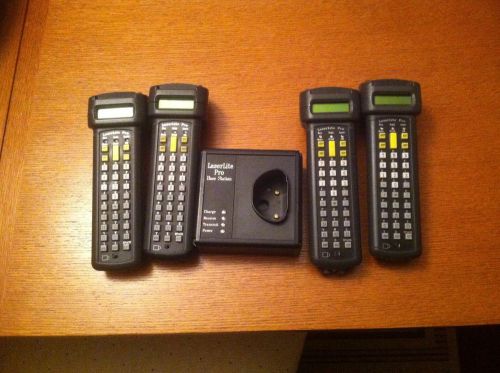 Lot of 4 Videx LaserLite Pro Portable Data Collector and Base station