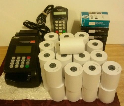 Eclipse Telecheck; Credit Card Machine; Pinpad; Adapter;Paper and Ink Cartridges