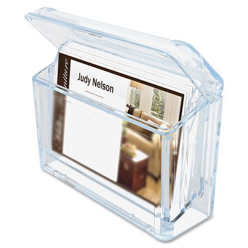 SourceOne Premium Outdoor Business Card Holder, Clear FREE SHIPPING