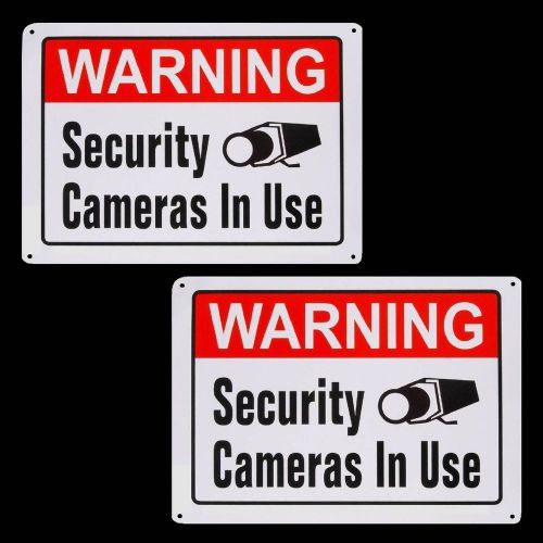 METAL SPY HOME SECURITY CCTV VIDEO PTZ ZOOM CAMERA SYSTEM WARNING YARD SIGNS LOT