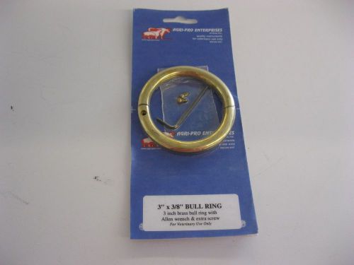 AGRI PRO BULL RING 3/8&#039;&#039; X 3&#039;&#039; MADE IN USA NEW