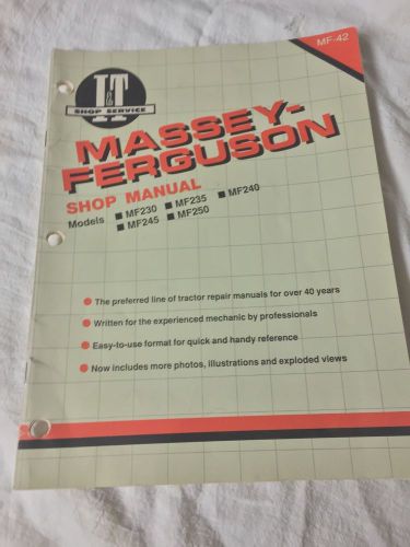 Massey-Ferguson Shop Manual MF42