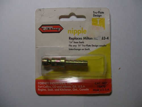 New forney tru-flate 12-117 air line compressor 1/4&#034; male nipple hose fitting for sale