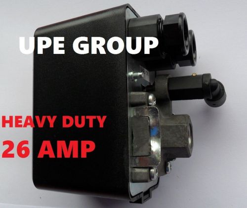 26 AMP PRESSURE SWITCH CONTROL AIR COMPRESSOR 140-175  1 PORT HEAVY DUTY COND