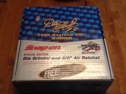 Snap-On Dale Earnhardt 1998 Daytona 500 Die Grinder &amp; 3/8&#034; Air Ratchet w/Car
