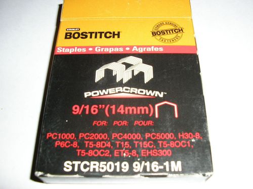 9/16 BOSTITCH CROWN STAPLES BOX OF 1000 STCR5019