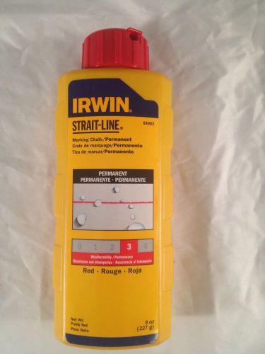 Irwin 64902 red powder chalk 8 oz. for sale
