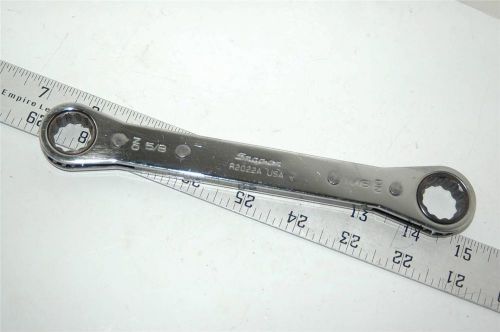 Snap On Ratcheting Box Wrench 5/8&#039;&#039;-11/16&#039;&#039; 12 Point R2022A Aviation Automotive
