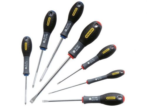 Stanley FatMax Fat Max 7 Piece Screwdriver Set Parallel Flared &amp; Pozi Heads
