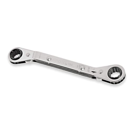 PROTO Ratcheting Wrench, Box, 1/2x9/16, 6Pt T1ANC0 D414R