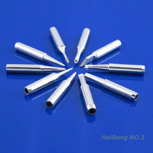10X Replacement Iron Tips Kit 900M-T Series For Soldering Rework Station Tool QY