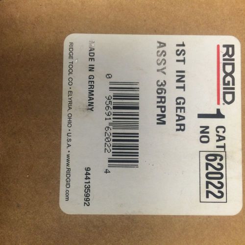 Rigid 62022 1st. Int. Gear Assy.- 36RPM