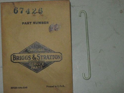 Genuine Briggs &amp; Stratton Gas Engine Governor Link Model Y 67426