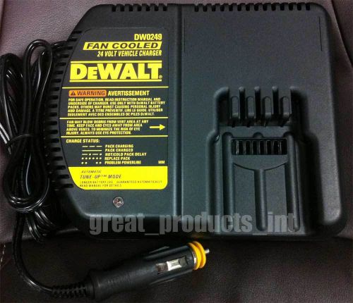 DeWALT DW0249 24v Battery Charger 12v Automotive Plug for DW0242 DW0240 DW0246