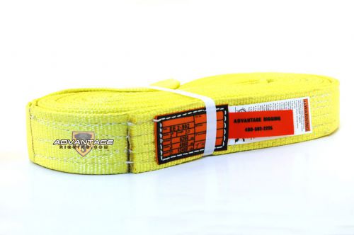 Ee2-902 x20ft nylon lifting sling strap 2 inch 2 ply 20 foot usa package of 4 for sale