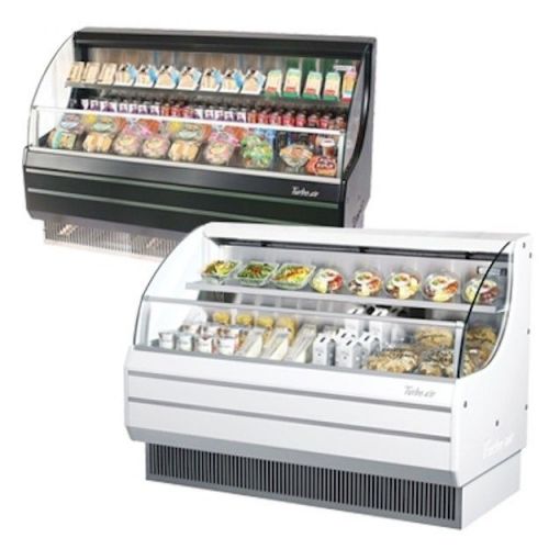New turbo air 63&#034; low profile open display merchandiser!! tom-60l(b) for sale