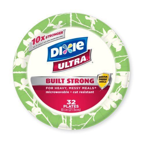 NEW Dixie Ultra Disposable Plates  8 1/2 Inch  32 Count