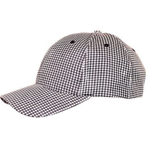 New Check Black / White Baseball Chef Cook Cap Hat