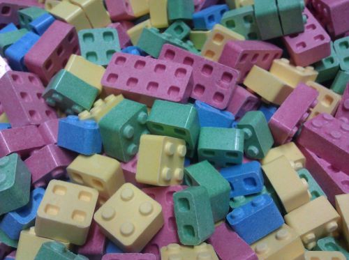 Candy Blox Blocks Fruit Flavors 5 Pounds Lego Fun! Kids Favorite! Party BULK