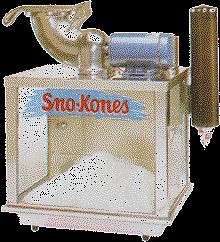 1009 - snow cone - battery - sno-konette ice shaver for sale