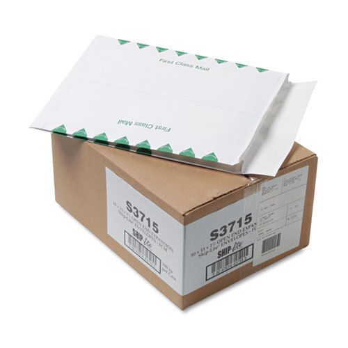 Ship-Lite Redi-Flap Expansion Mailer, 1st Class, 10 x 13 x 1 1/2, White, 100/Box