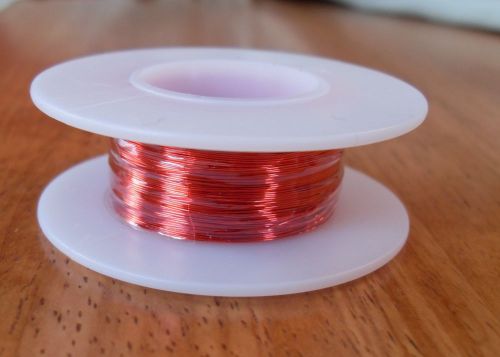 Magnet Wire 30 AWG Gauge Enameled Copper 200ft Magnetic Coil Red