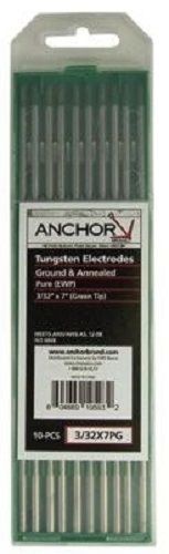 Anchor Pure Tungsten Electrodes 1/16&#034; x 7&#034; Green Band