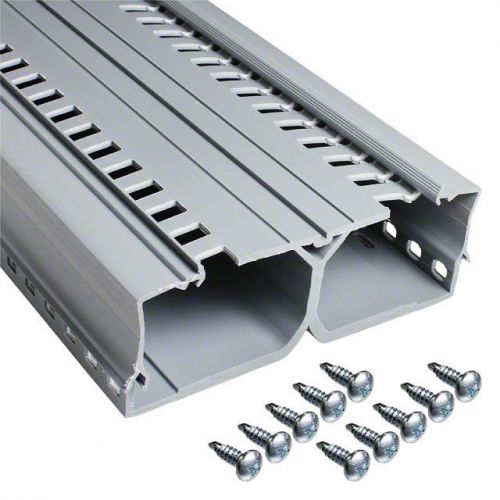 *new in box* panduit drd22lg6 panelmax din rail wiring duct, pvc, light gray, 2&#034; for sale