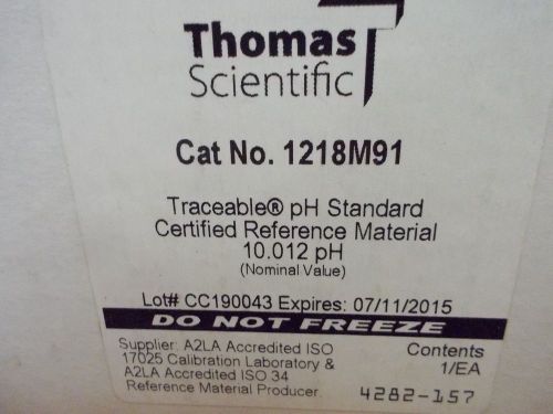 Thomas Scientific Traceable pH Standard 1218M91