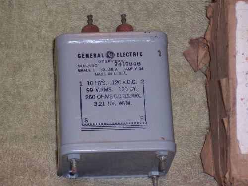 OG6593- Vintage, NOS,  GE 9T35Y292, 10 Hys./ .120 ADC.  Filter Reactor/Choke
