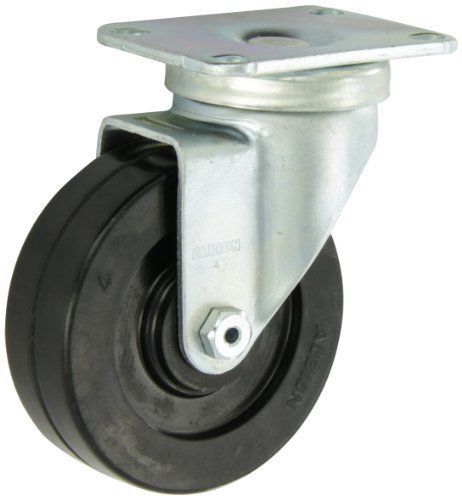 Albion 02 series 4&#034; diameter hard rubber wheel light duty institutional swivel c for sale