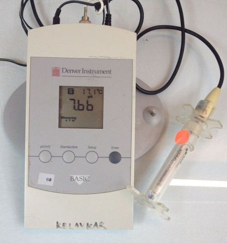 Denver instrument fisher scientific 201400.1 basic ph meter with probe for sale