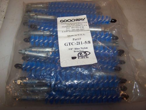 (23) NEW GOODWAY 5/8&#034; BLUE NYLON BRUSHES GTC-211-5/8   LOT OF 23