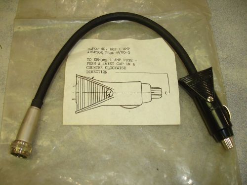 Safco 80F 1 Amp Adaptor Plug Cord with 80-3 with 1 amp 250 volt fuse in line