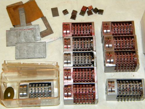 10 &#034;COUNT&#034; LETTERPRESS BIMATIC NUMBERING MACHINES~MADE IN ITALY