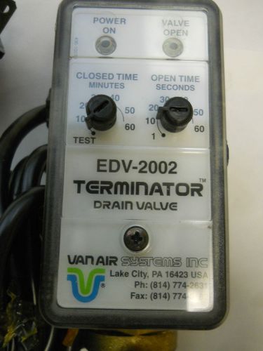 VAN AIR SYSTEMS TERMINATOR DRAIN VALVE EDV-2002 39-10105 *NIB*
