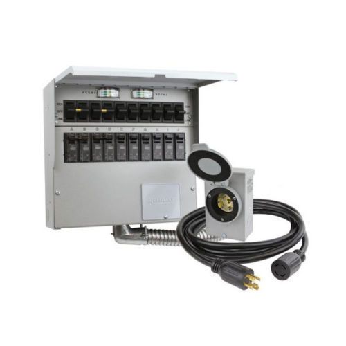 Reliance Controls 8000W 10Circuit Generator Transfer Panel Kit Brand New