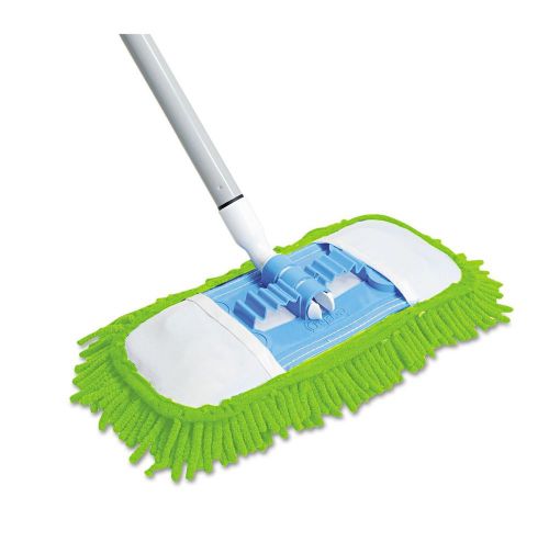 Quickie microfiber dust mop 48&#034; steel handle green each qck060 - brand new item for sale